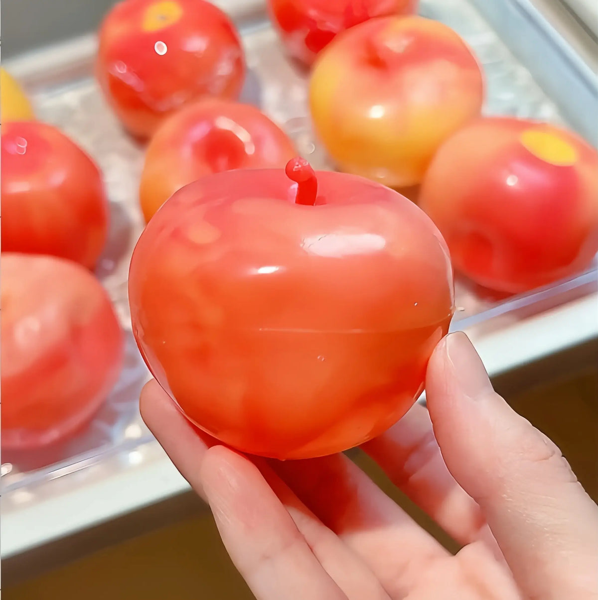 Squishies artesanales de frutas realistas