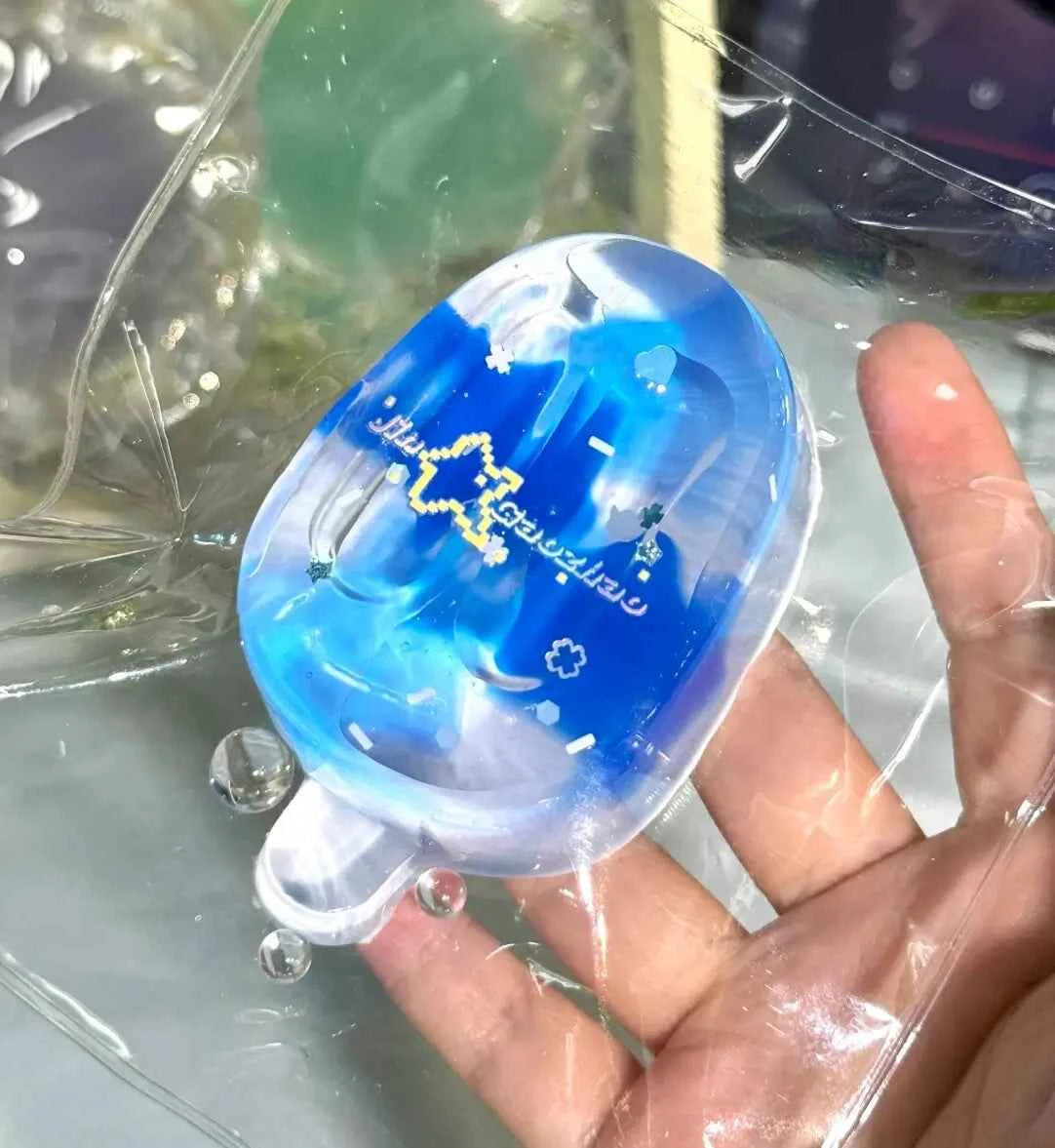 Squishies de polos de silicona transparente