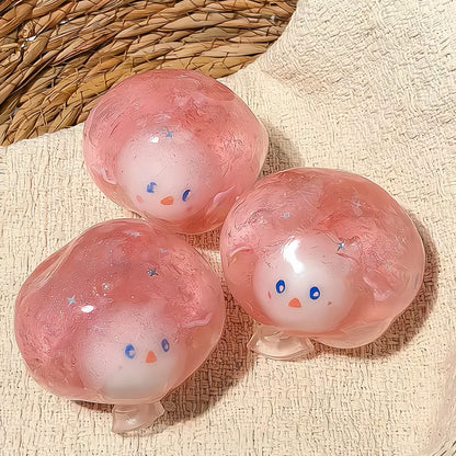 Crunchy Little Snowman Fruit Tea ASMR Squishy Ball