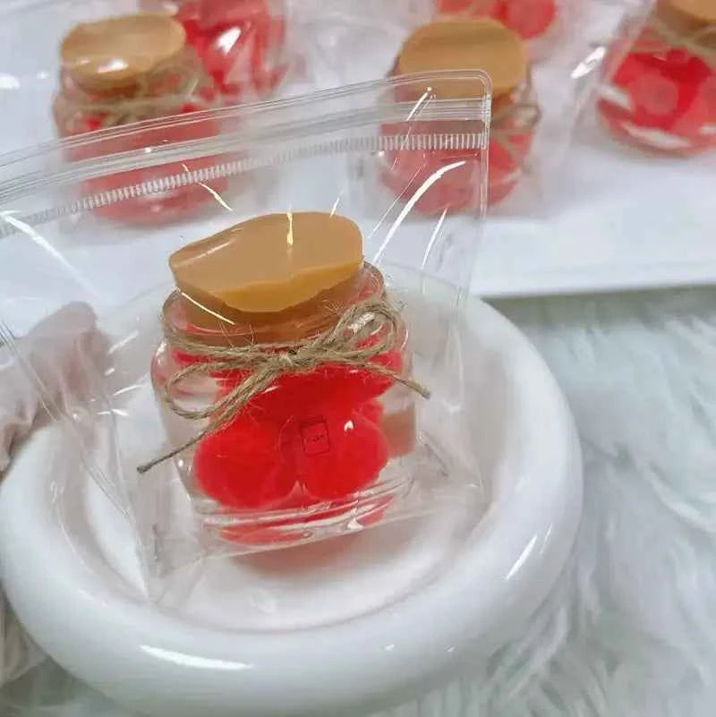 Squishies de silicona de frutas y bubble tea