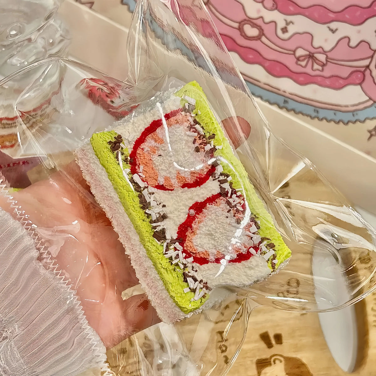 Squishy de tostada gruesa de postre