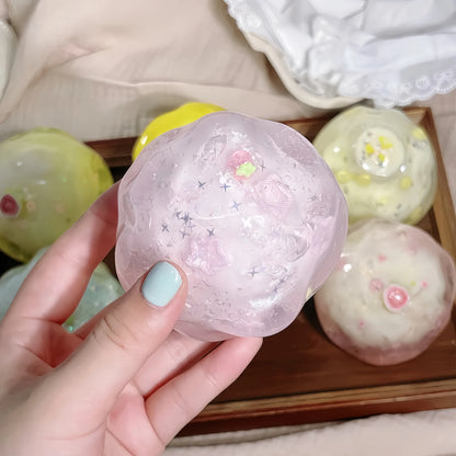 Handmade Coconut Fruit Crunchy Shell Squishy - Moldable Slow Rising ASMR Toy