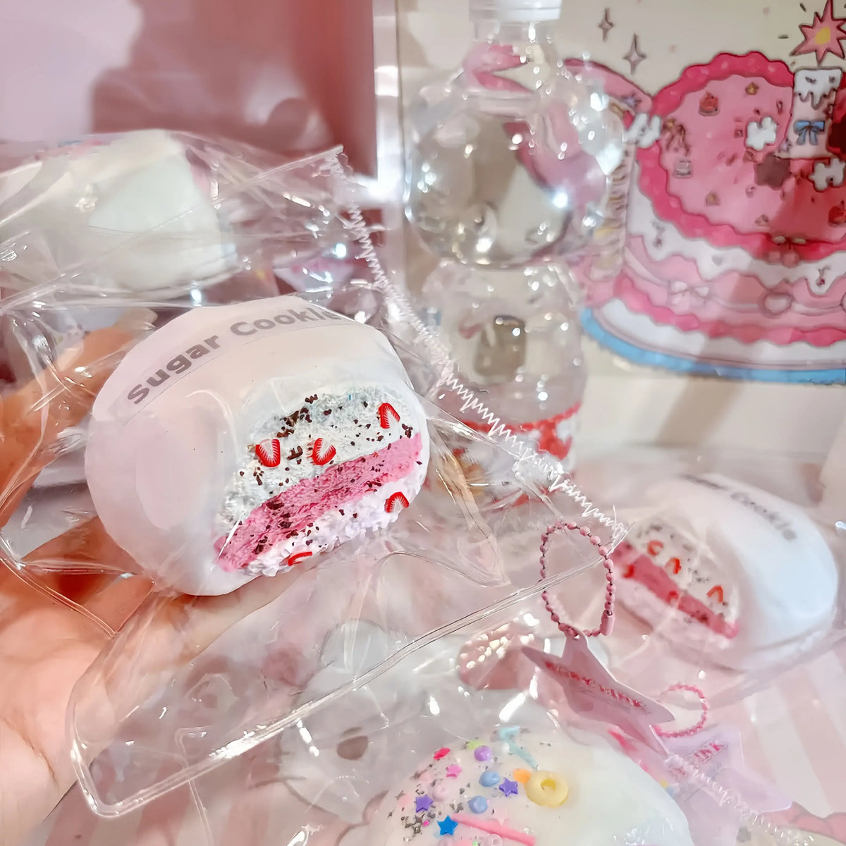 Squishies cremosos de mochi y postres