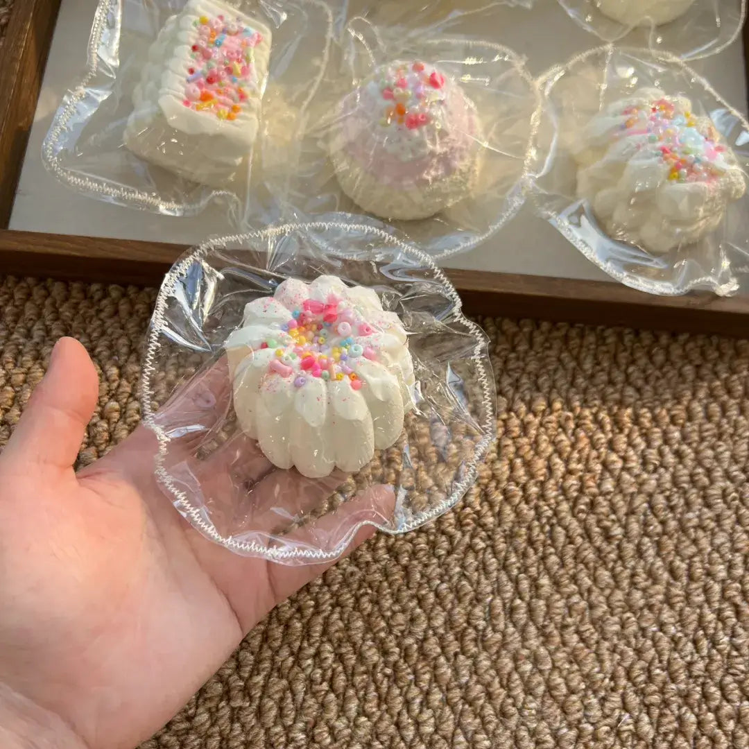 Mini squishies artesanales de tartas y postres