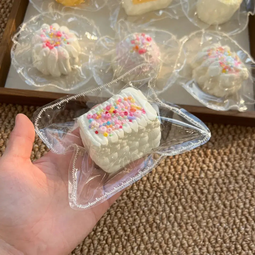 Mini squishies artesanales de tartas y postres