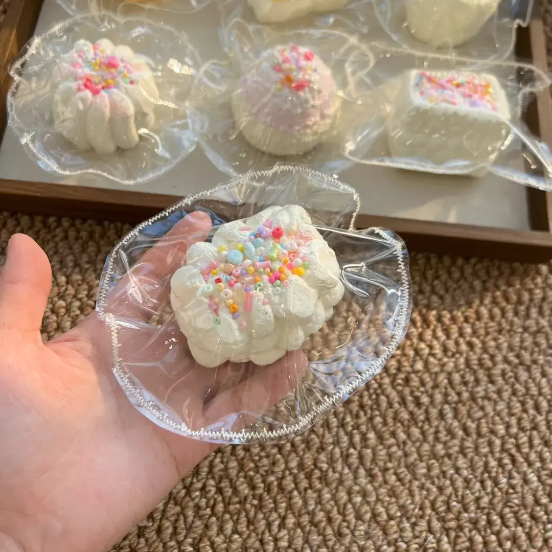 Mini squishies artesanales de tartas y postres