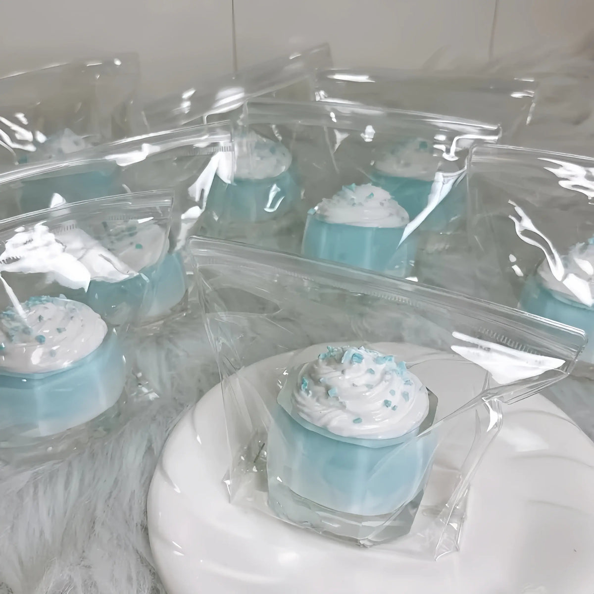 Squishies de silicona de frutas y bubble tea