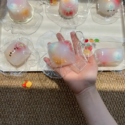 Squishy artesanal de pudin con tomate