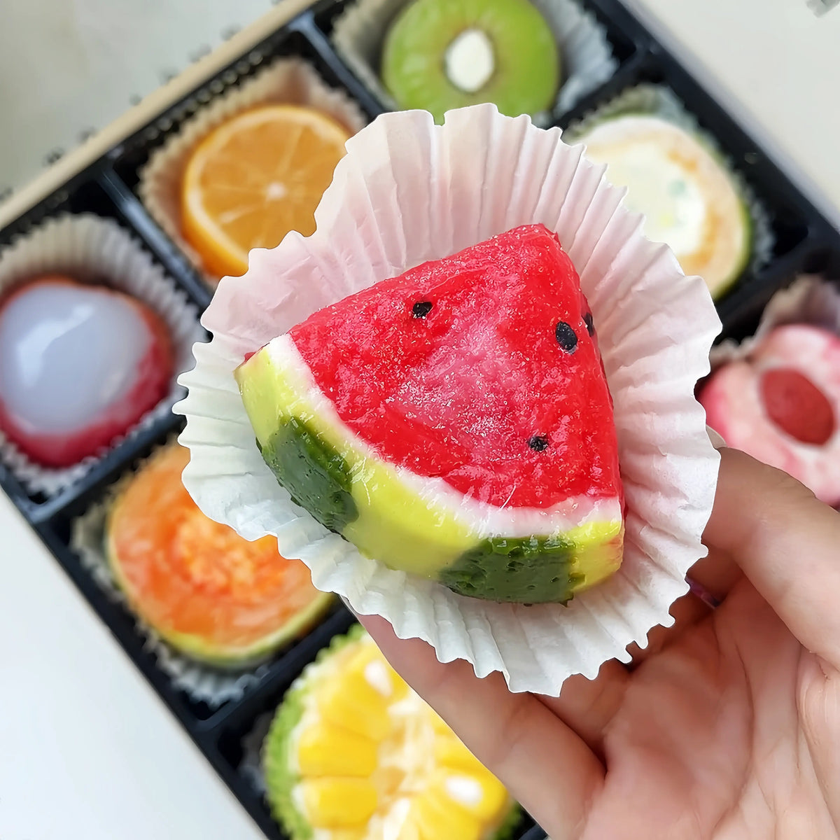 Premium Realistic Fruit Squishy Gift Box – Slow Rising Sensory Toy