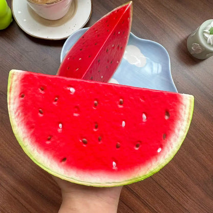 Ultra-Realistic Watermelon Slice Squishy – Sensory Stress Relief Toy