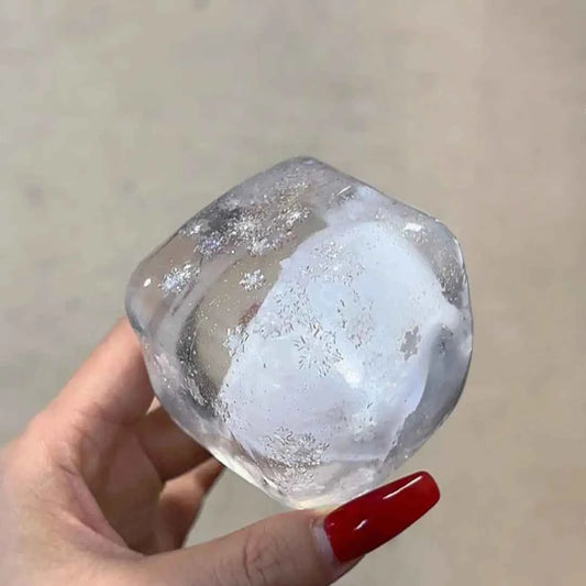 
Squishy artesanal de cubo de gelatina cristalina