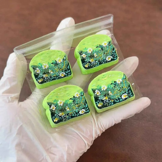 
Mini squishies de tostadas Van Gogh
