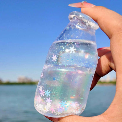 Squishies CHIBOKI de botellas con arena por capas