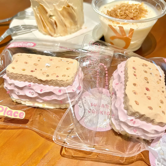 
Squishies florales de galletas y daifuku