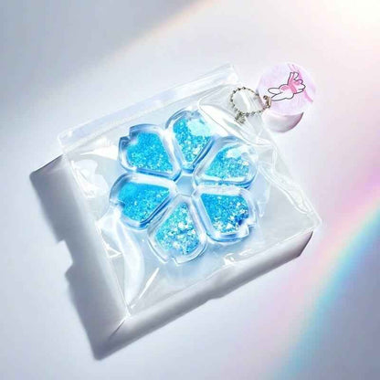 Squishy de corazón holográfico