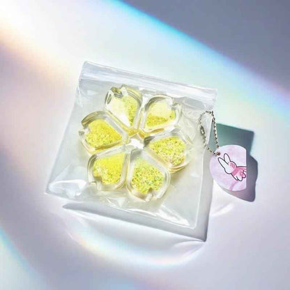Squishy de corazón holográfico