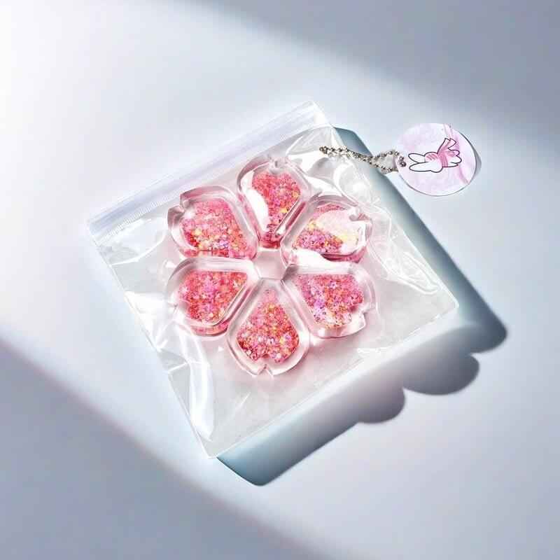 Squishy de corazón holográfico