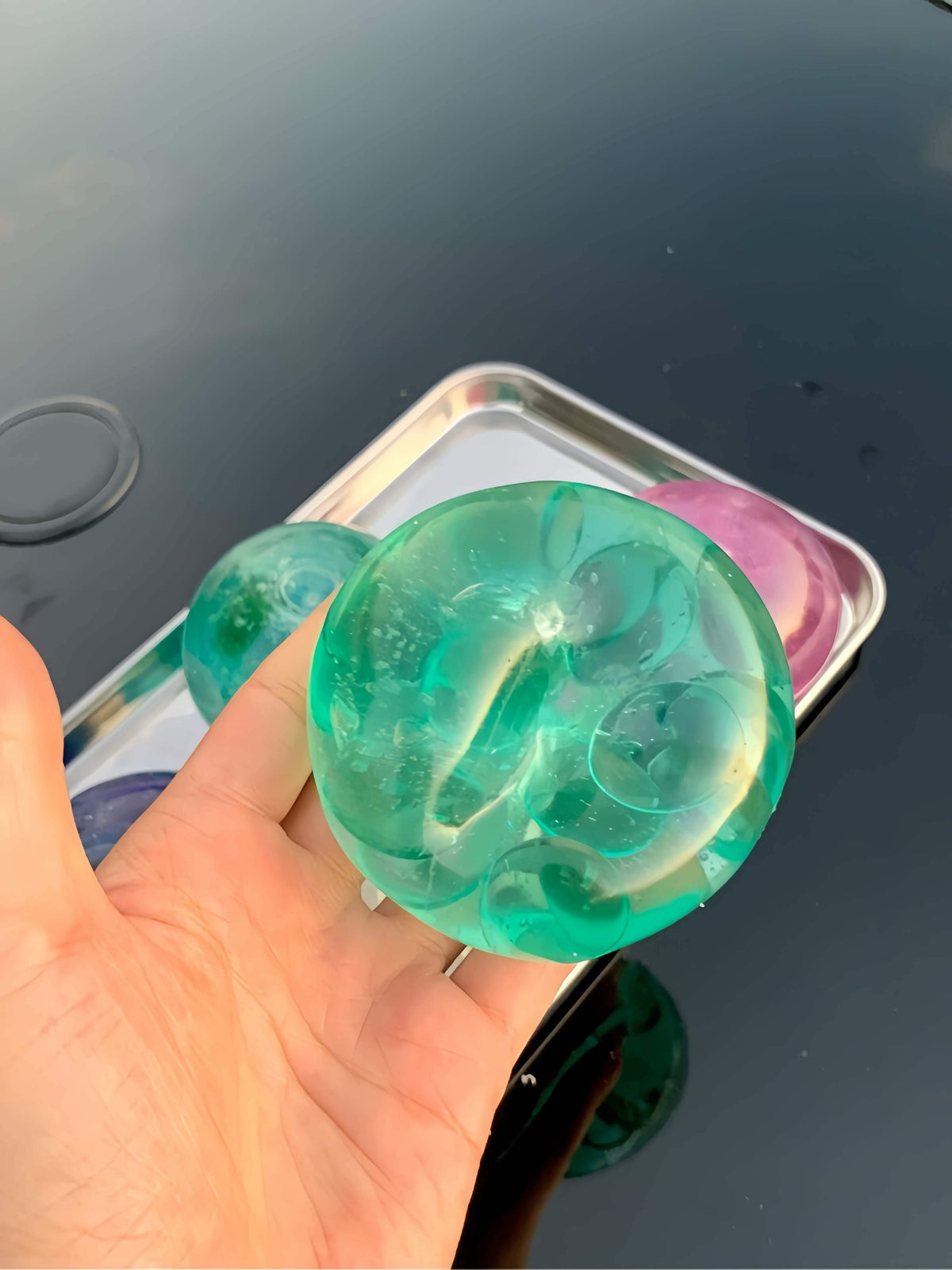 Pelota squishy CHIBOKI de aspecto jade