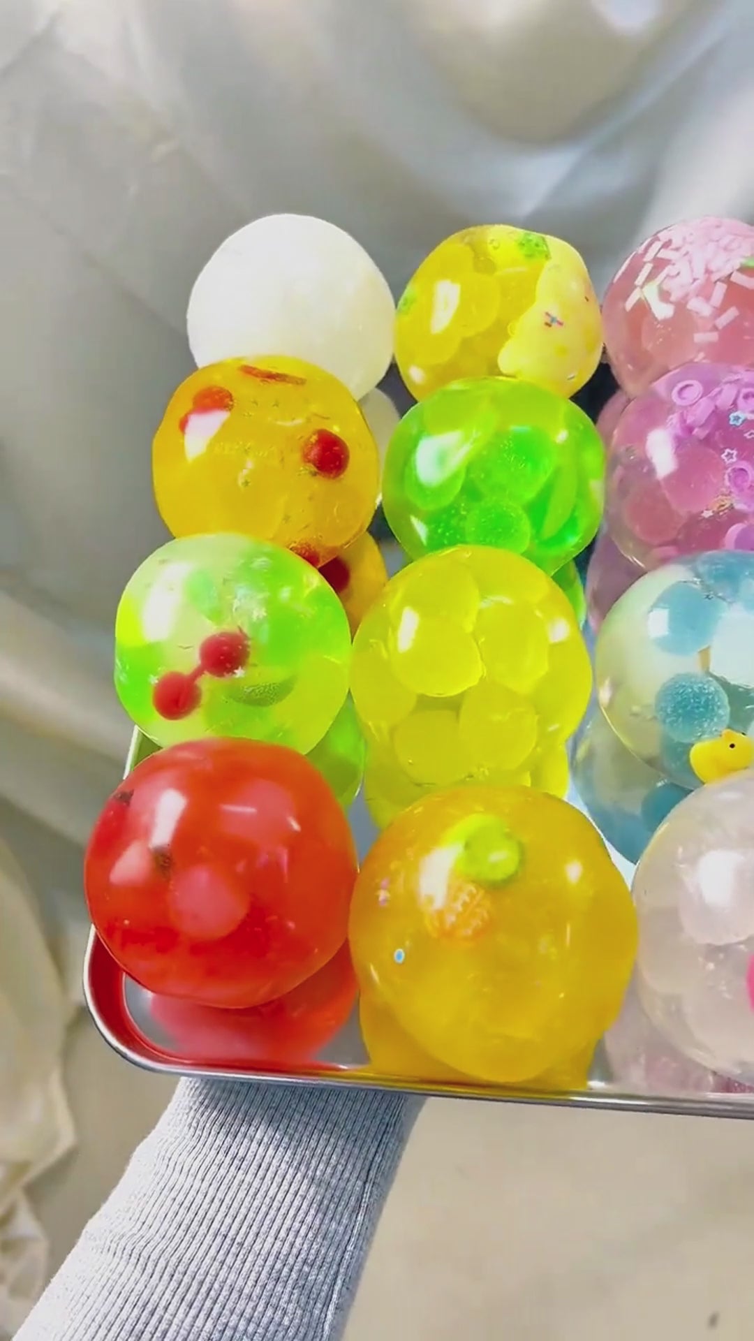 Pelotas squishy Pearl Ball Hard Candy