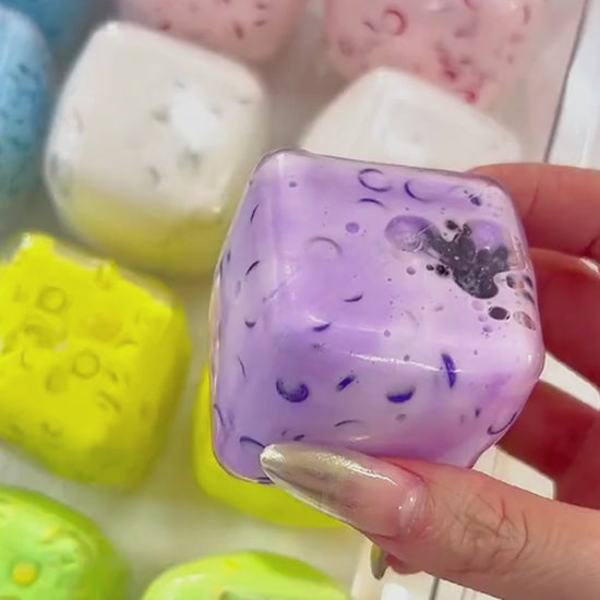 Squishies de cubos de yogur y dulces