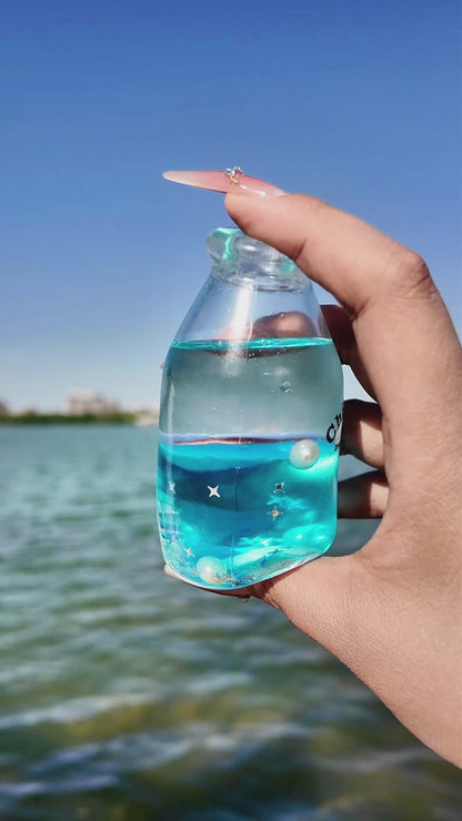 Squishies CHIBOKI de botellas con arena por capas