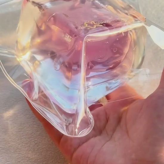 Squishy de bloque de hielo con arena fluida