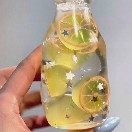 Squishies CHIBOKI de botellas cristalinas