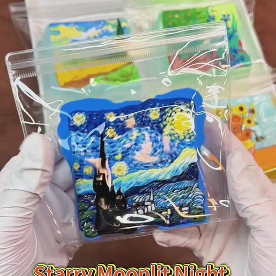 Mini squishies de tostadas Van Gogh