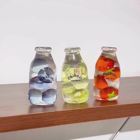 Squishies CHIBOKI de botellas cristalinas