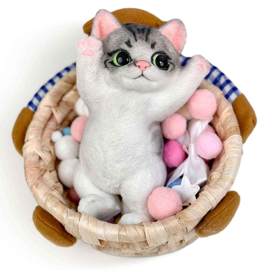 
Squishy de gato de pie de silicona