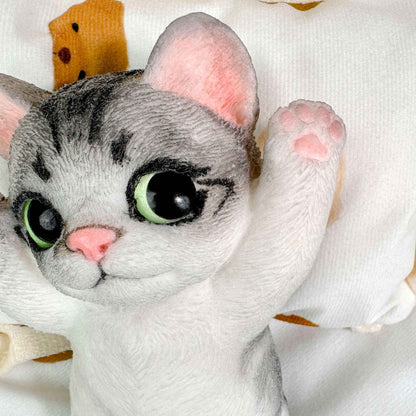 Squishy de gato de pie de silicona