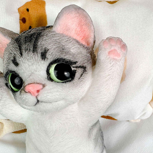 
Squishy de gato de pie de silicona