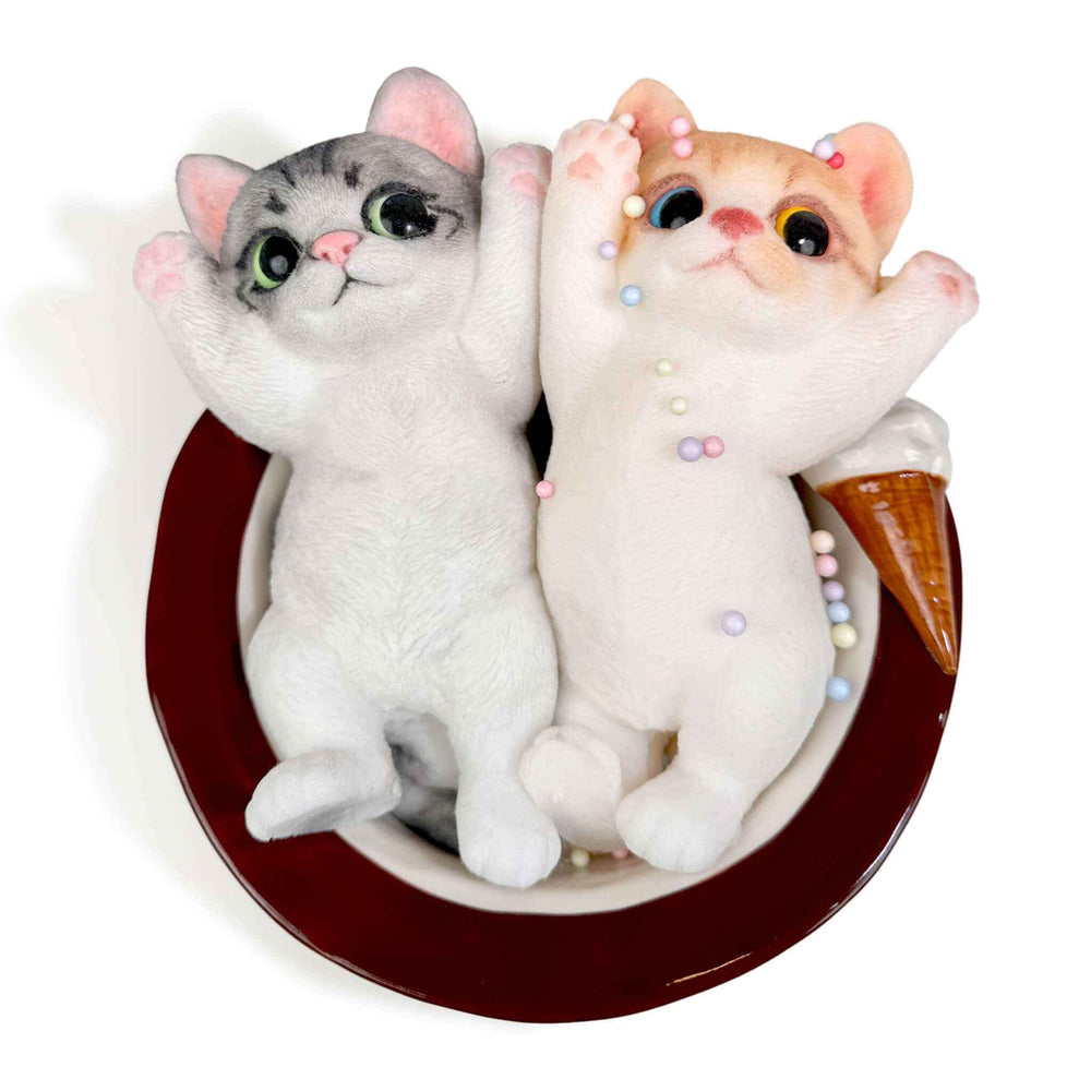 Squishy de gato de pie de silicona