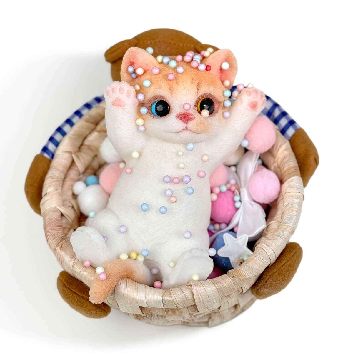 Squishy de gato de pie de silicona