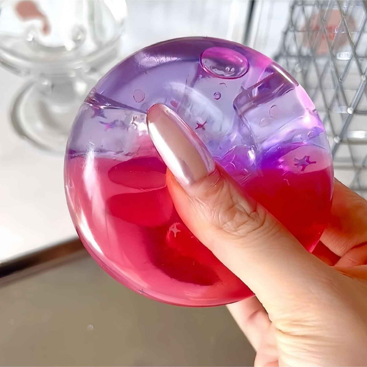Squishies de verano con arena fluida